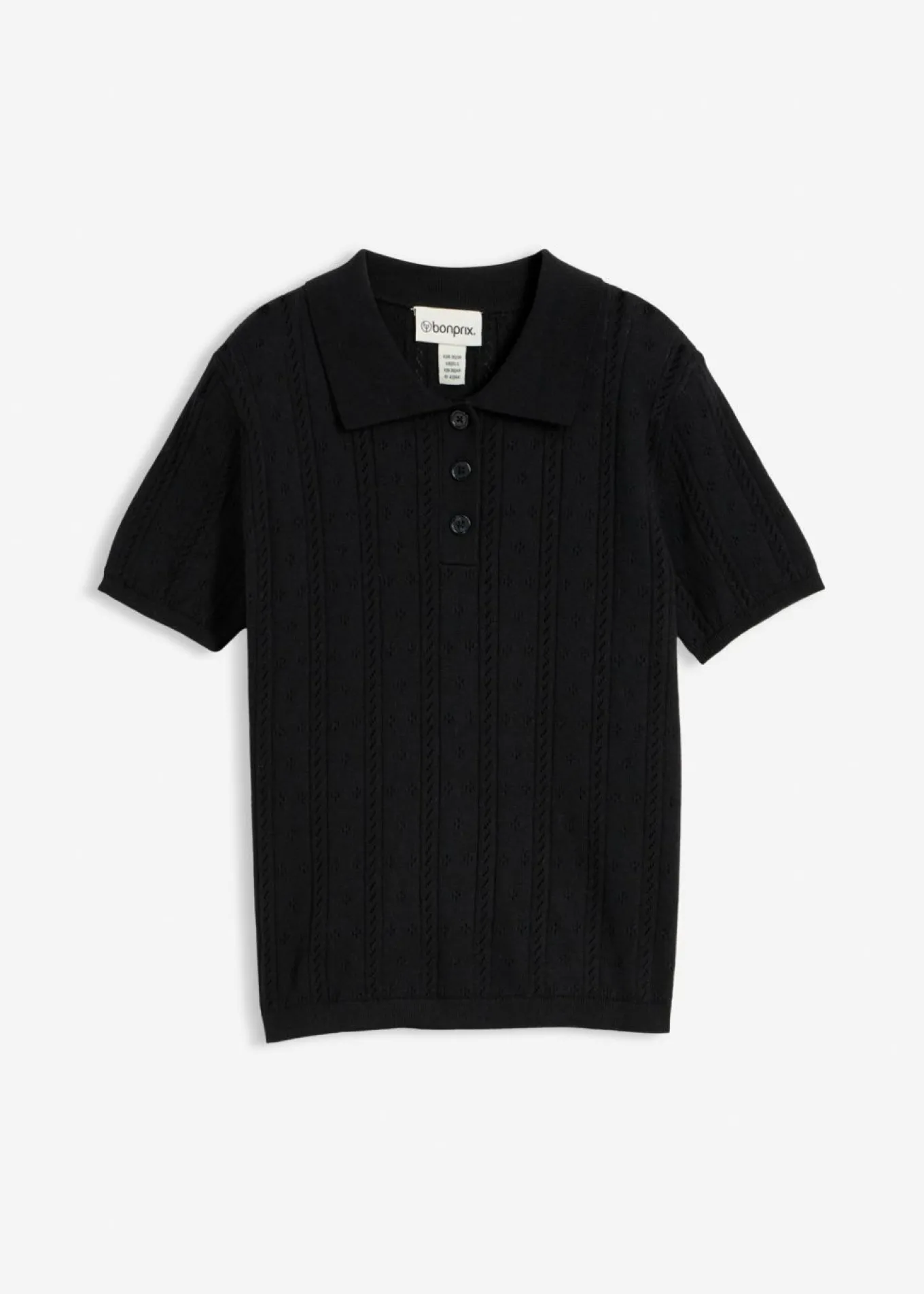 Jersey de ajour con mezcla de seda