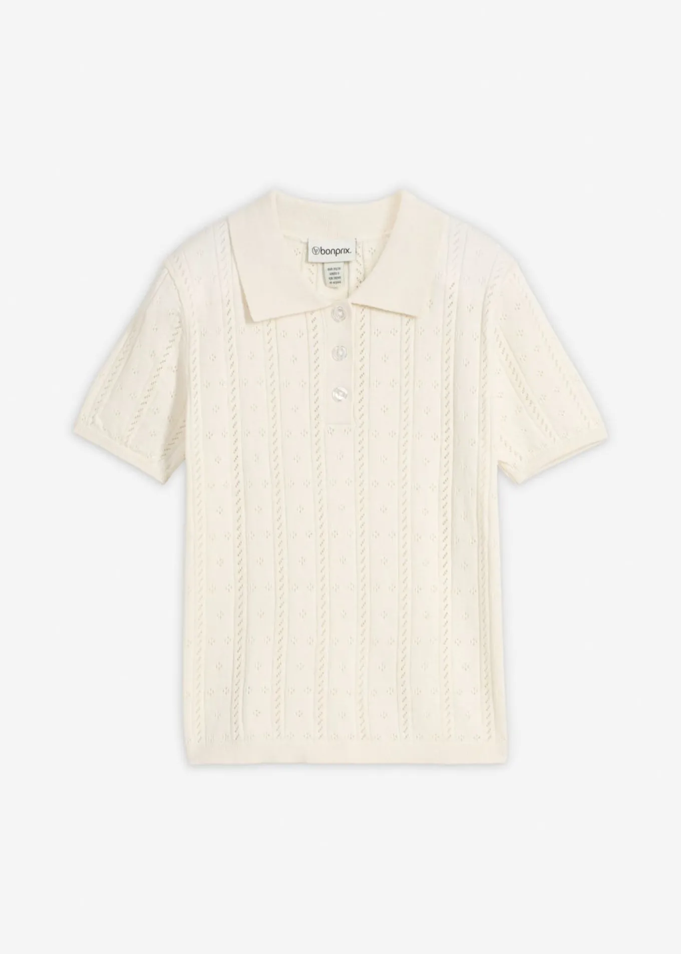 Jersey de ajour con mezcla de seda