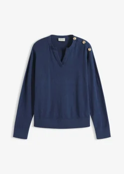 Jersey de algodón con detalle de botones