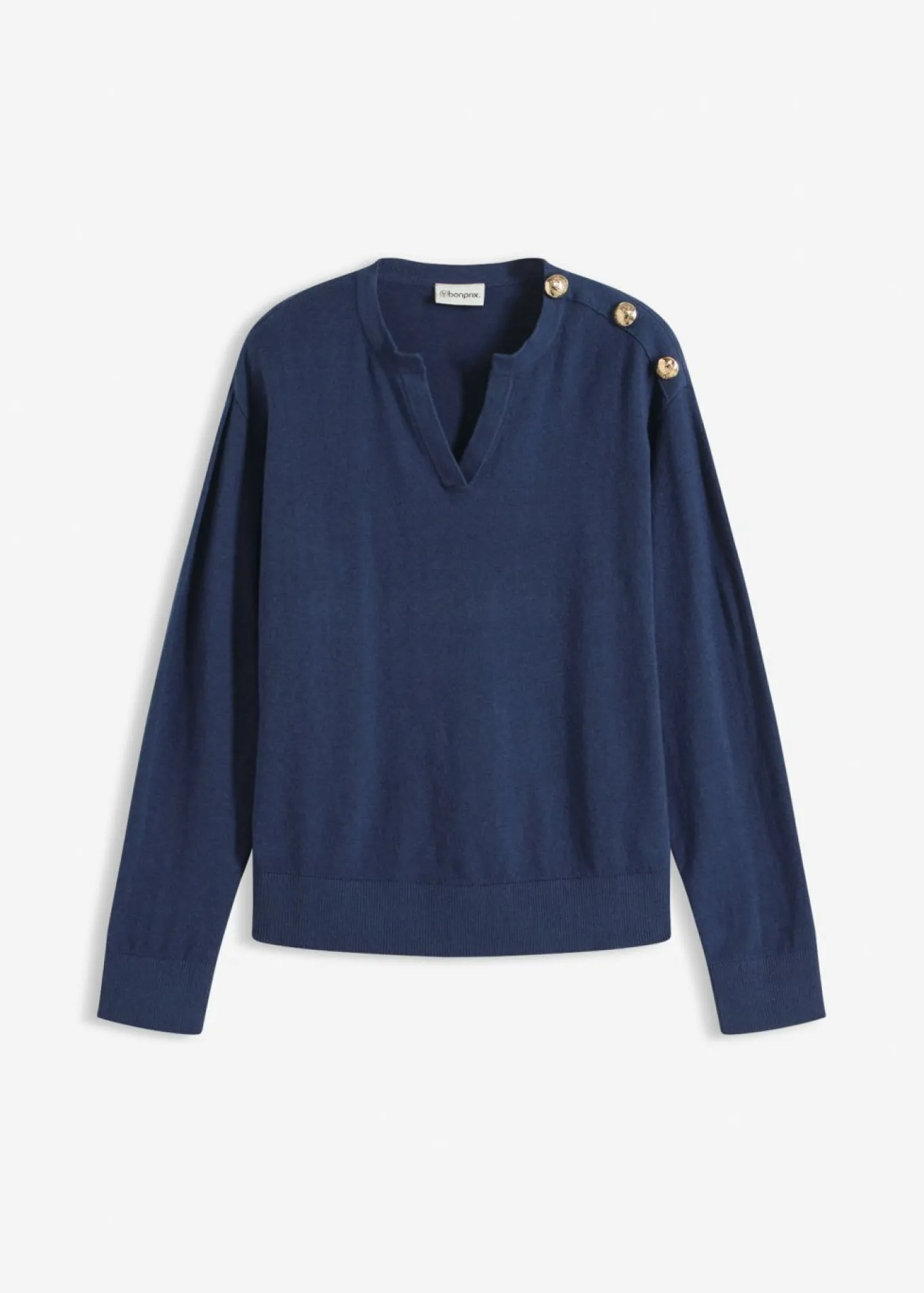 Jersey de algodón con detalle de botones