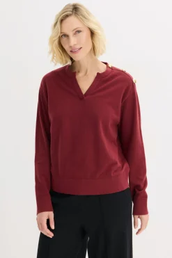 Jersey de algodón con detalle de botones