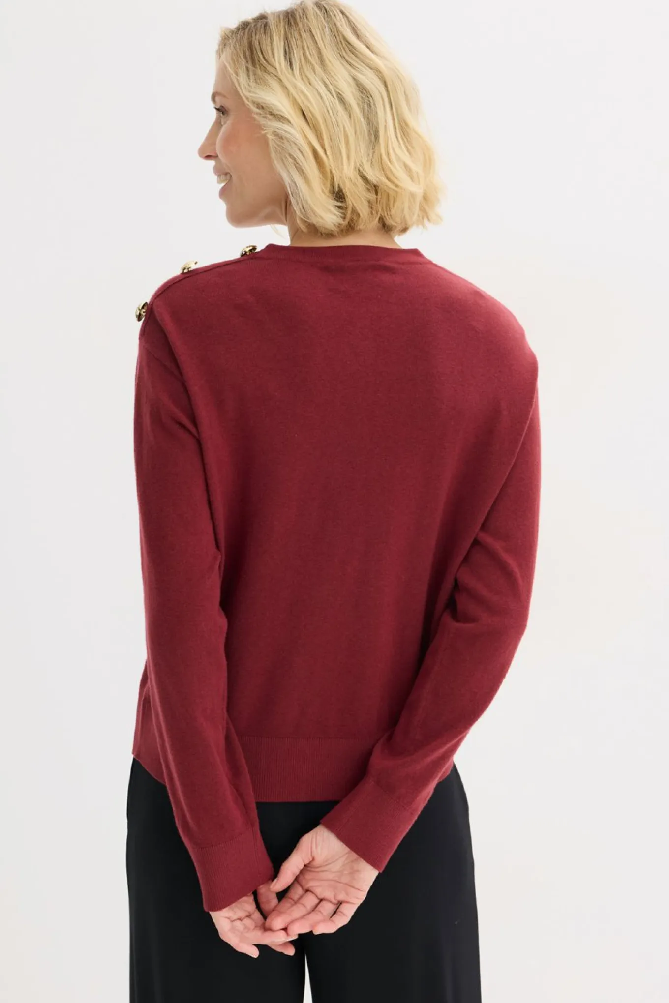Jersey de algodón con detalle de botones