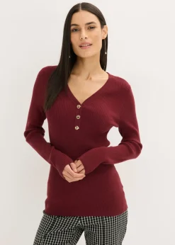 Jersey de canalé con viscosa