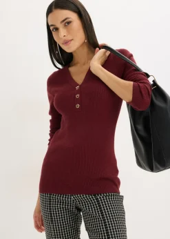 Jersey de canalé con viscosa
