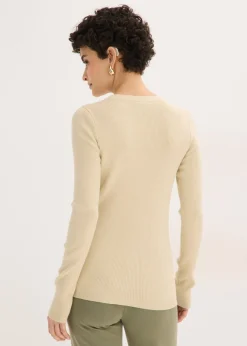 Jersey de canalé con viscosa