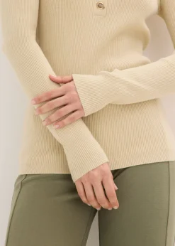 Jersey de canalé con viscosa