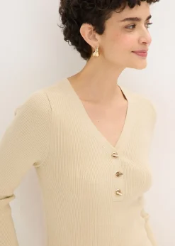 Jersey de canalé con viscosa