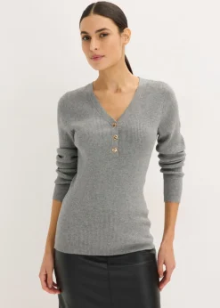 Jersey de canalé con viscosa