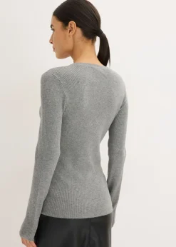 Jersey de canalé con viscosa