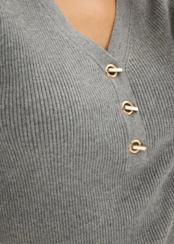 Jersey de canalé con viscosa