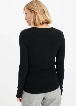 Jersey de canalé con viscosa