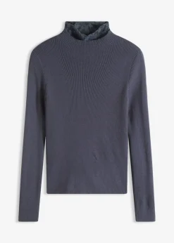 Jersey de canalé de mezcla de viscosa fluida