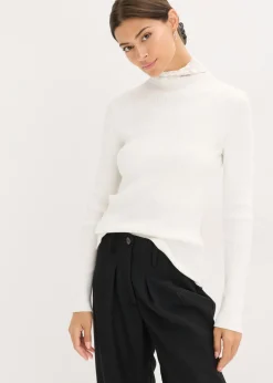 Jersey de canalé de mezcla de viscosa fluida