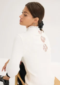 Jersey de canalé de mezcla de viscosa fluida