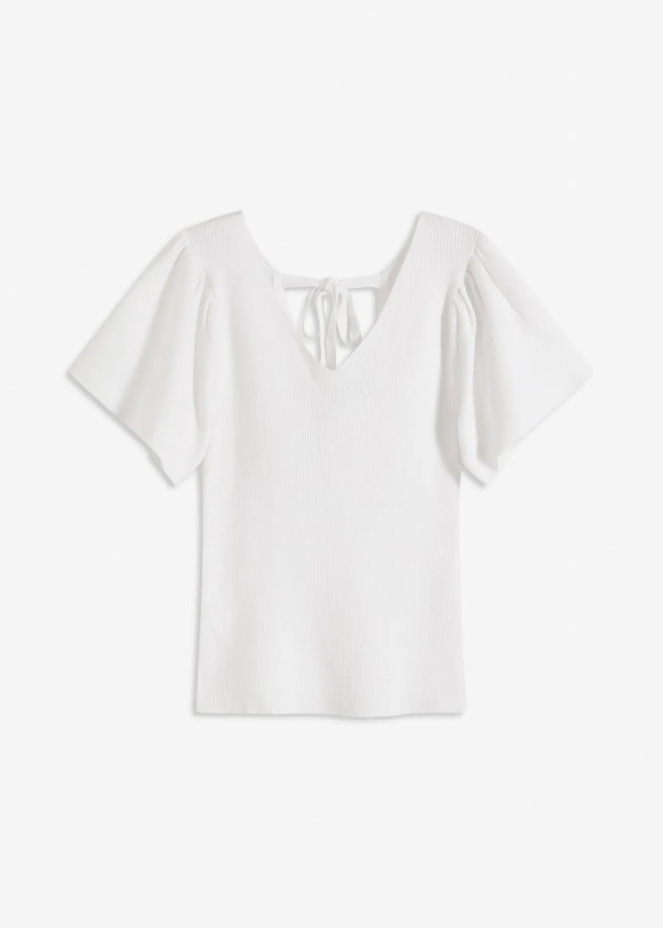 Jersey de canalé de mezcla de viscosa