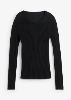 Jersey de canalé en lana merina