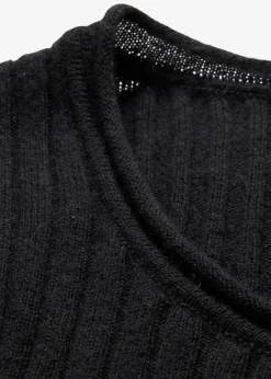 Jersey de canalé en lana merina