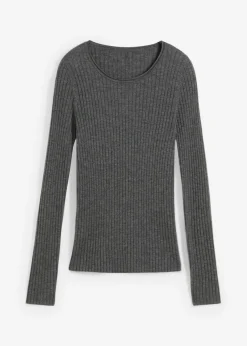 Jersey de canalé en lana merina