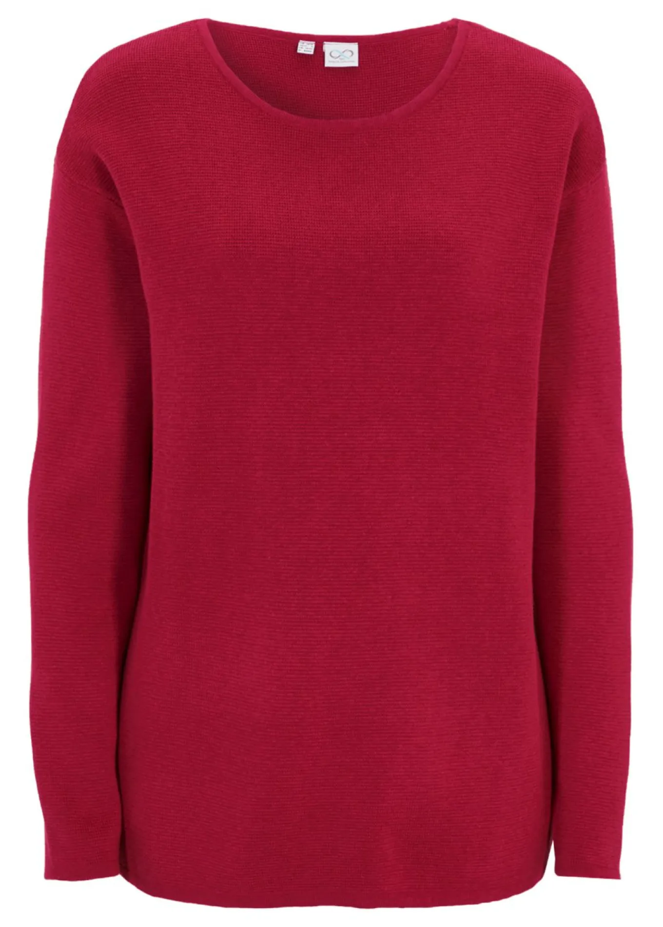Jersey de canalé Milano con cuello redondo
