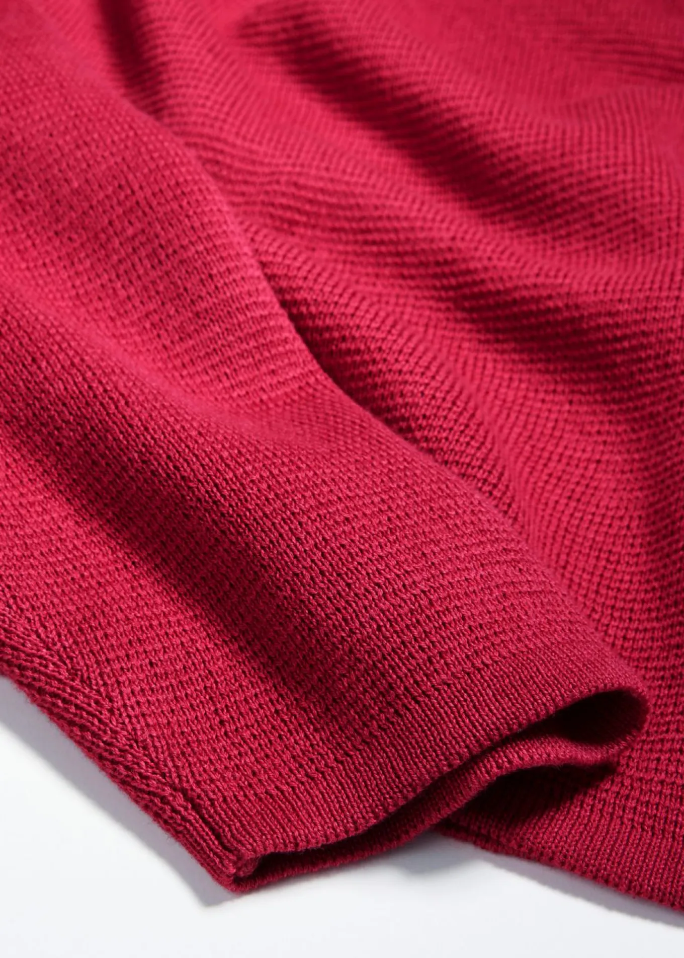 Jersey de canalé Milano con cuello redondo