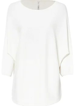 Jersey de canalé oversize de mezcla de viscosa