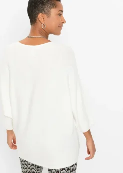 Jersey de canalé oversize de mezcla de viscosa