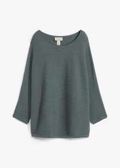 Jersey de canalé oversize de mezcla de viscosa