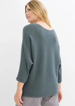 Jersey de canalé oversize de mezcla de viscosa
