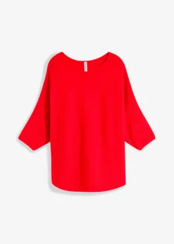 Jersey de canalé oversize de mezcla de viscosa