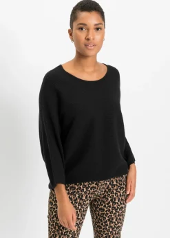 Jersey de canalé oversize de mezcla de viscosa