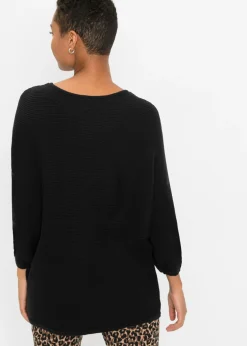 Jersey de canalé oversize de mezcla de viscosa