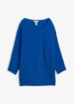 Jersey de canalé oversize de mezcla de viscosa