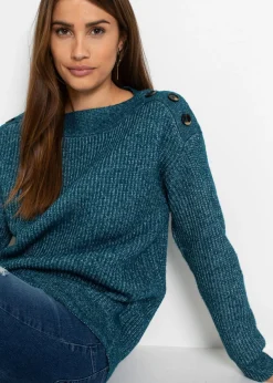 Jersey de corte holgado con botones