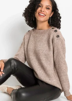 Jersey de corte holgado con botones