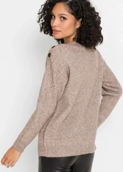 Jersey de corte holgado con botones