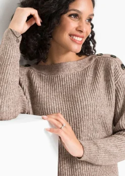 Jersey de corte holgado con botones