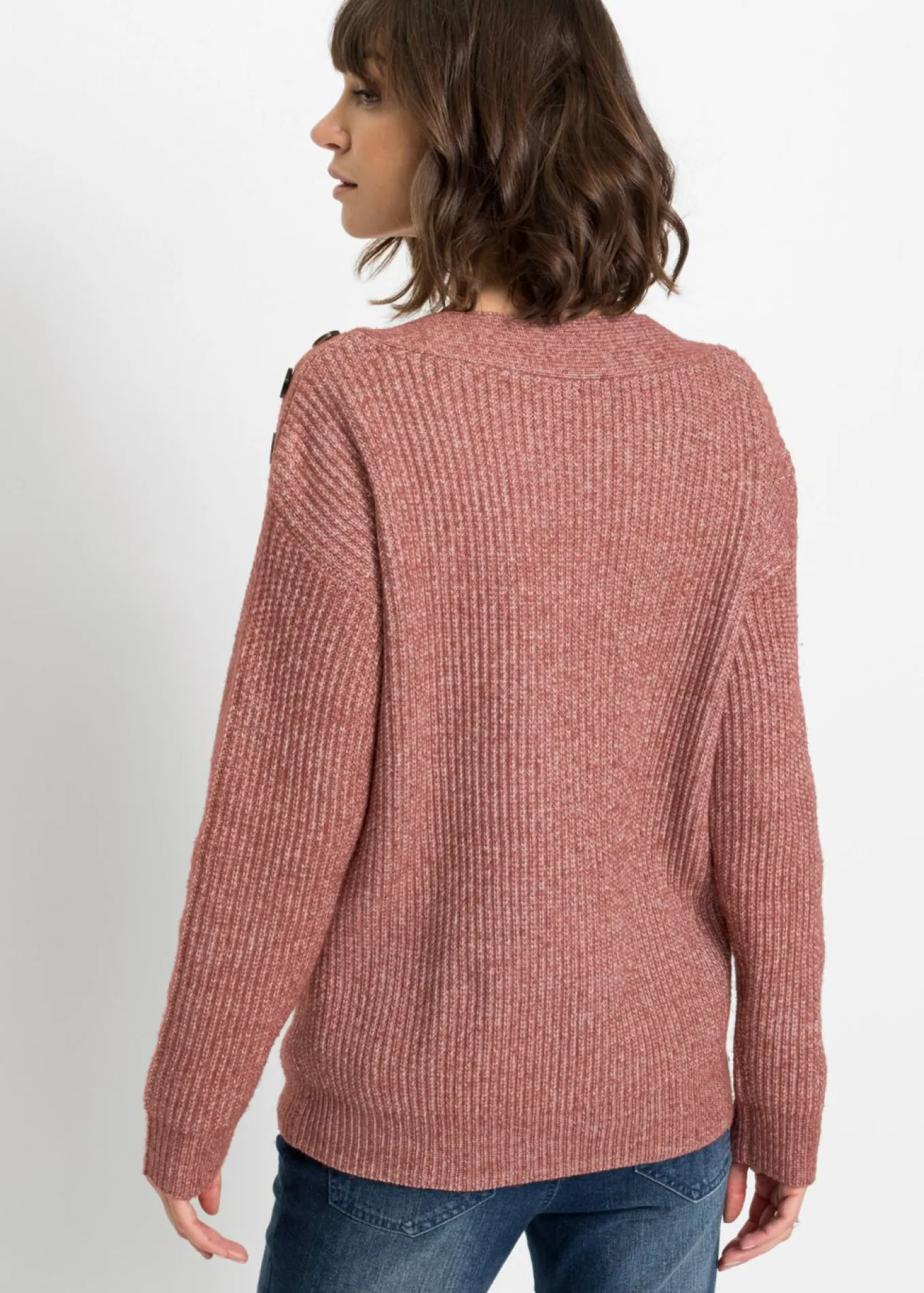 Jersey de corte holgado con botones