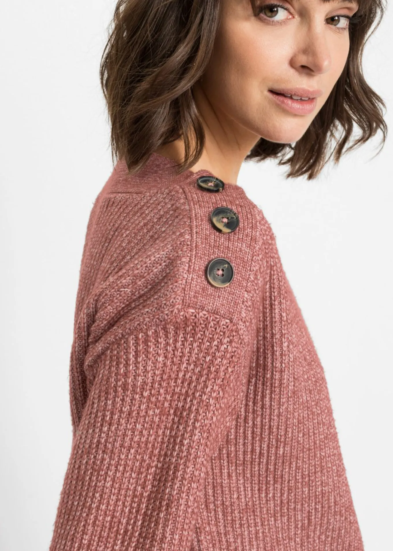 Jersey de corte holgado con botones
