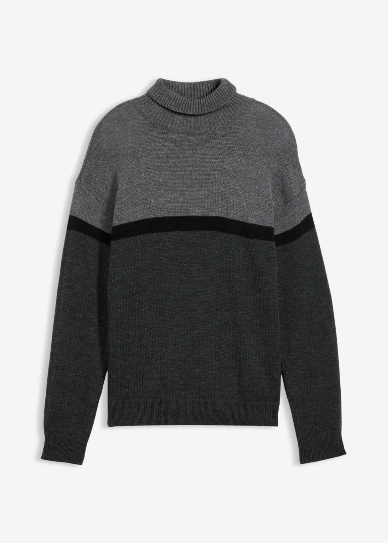 Jersey de cuello alto con diseño color block