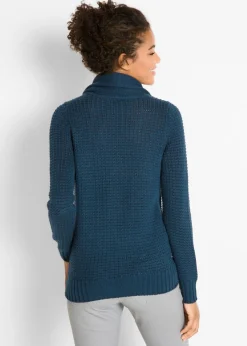 Jersey de cuello alto con cordones