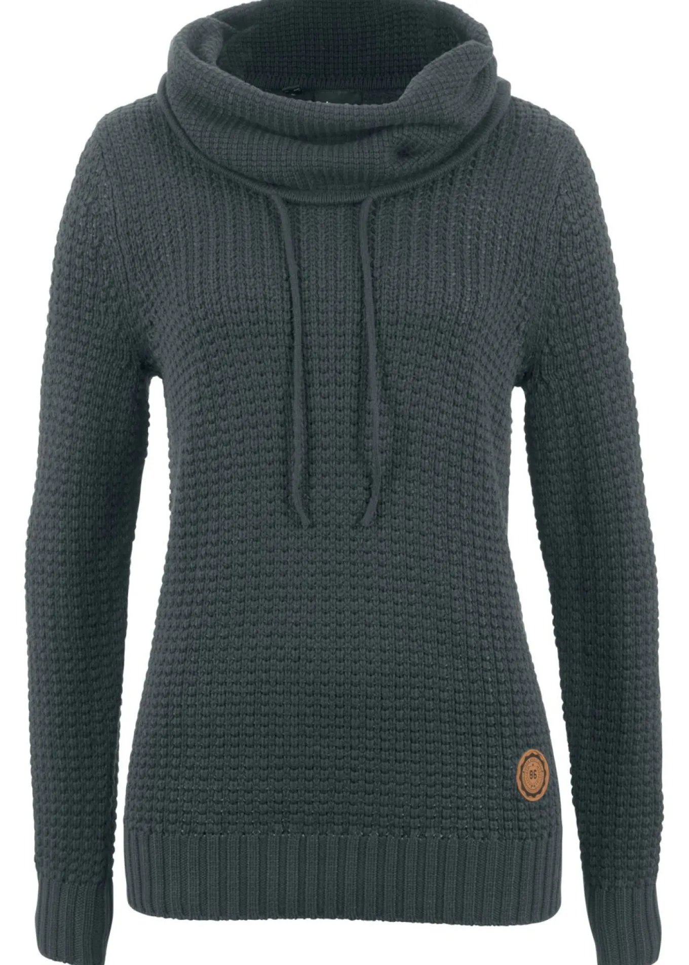 Jersey de cuello alto con cordones