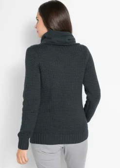 Jersey de cuello alto con cordones