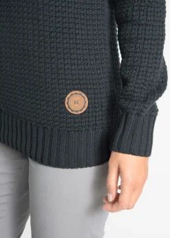 Jersey de cuello alto con cordones