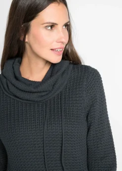 Jersey de cuello alto con cordones