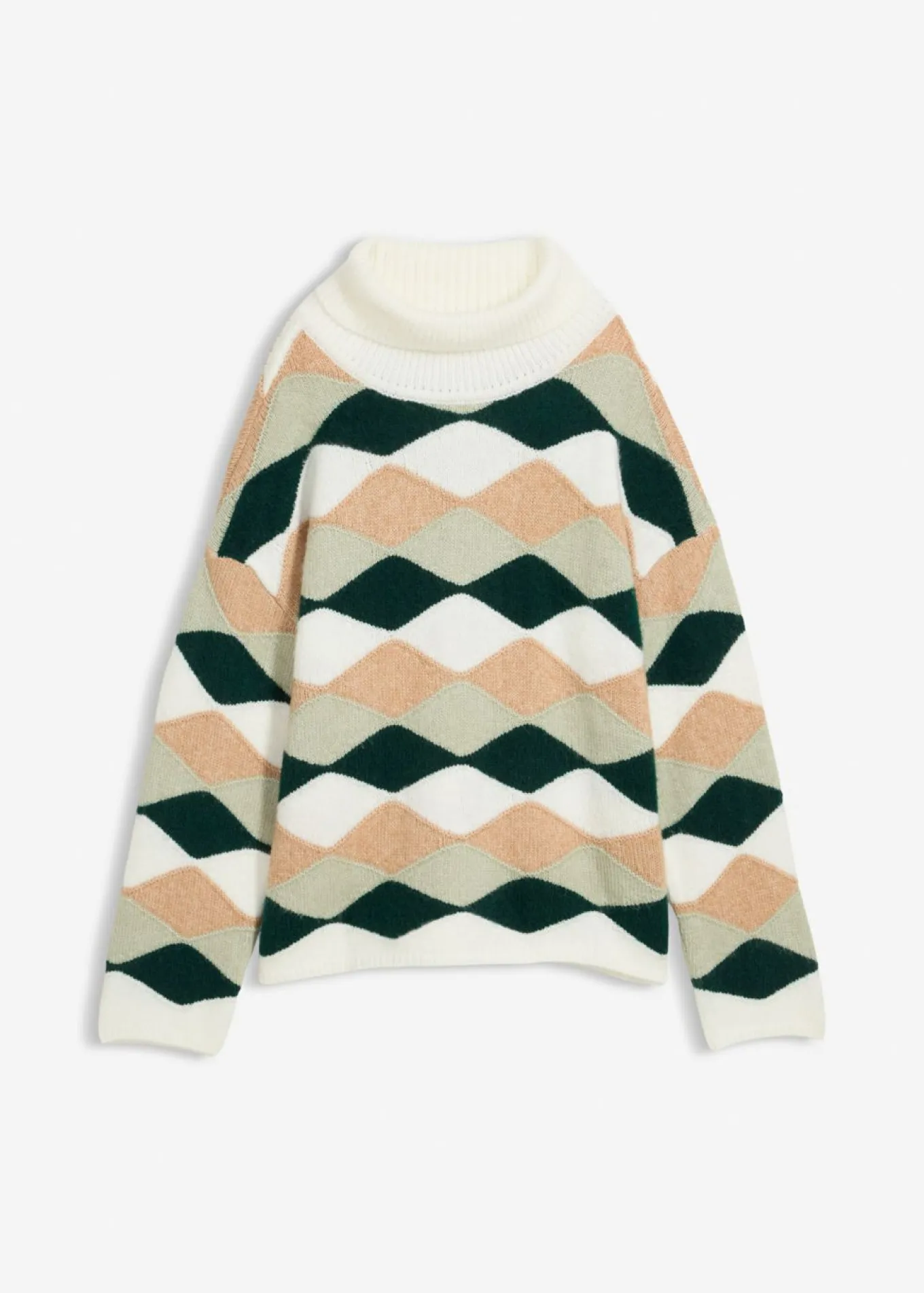 Jersey de cuello alto con patrón