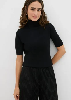 Jersey de cuello alto y manga corta