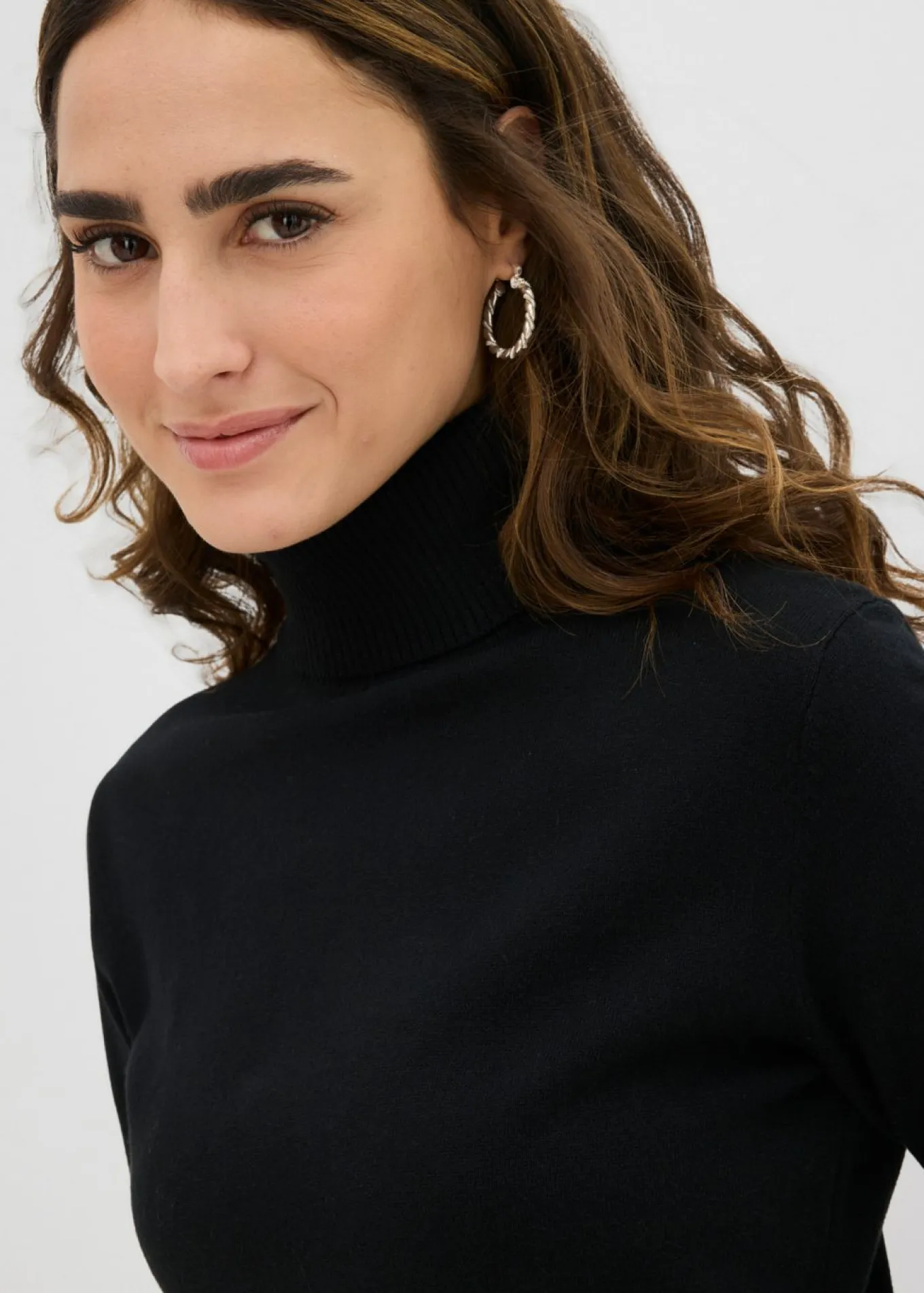 Jersey de cuello alto y manga corta