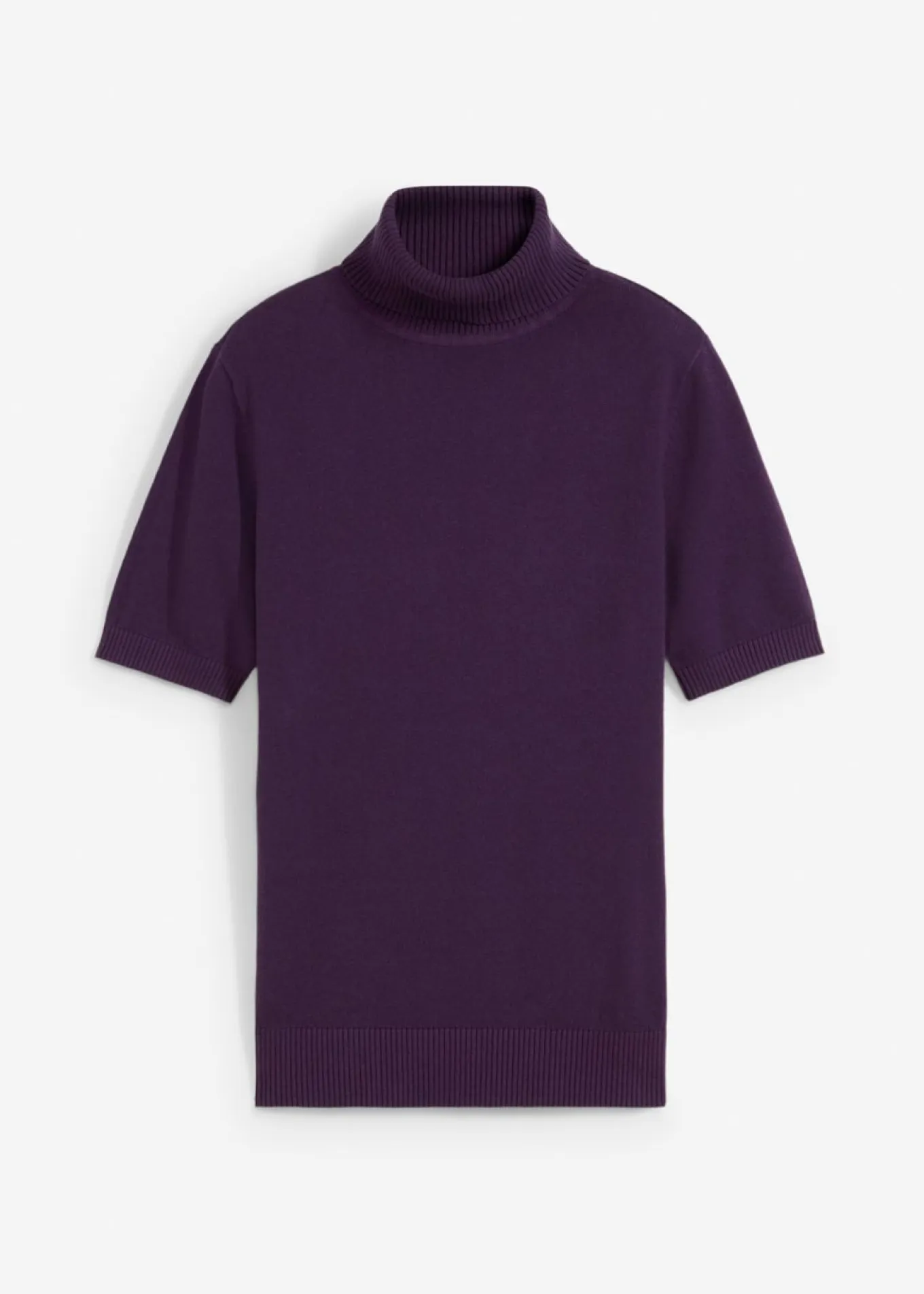 Jersey de cuello alto y manga corta