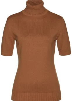 Jersey de cuello alto y manga corta