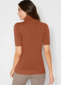 Jersey de cuello alto y manga corta